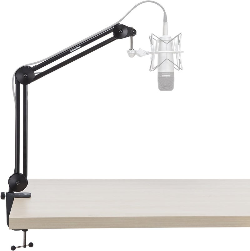Samson MBA28 28" Microphone Boom Arm Studio Podcast USB Mic Stand w/Desk Clamp - Image 4